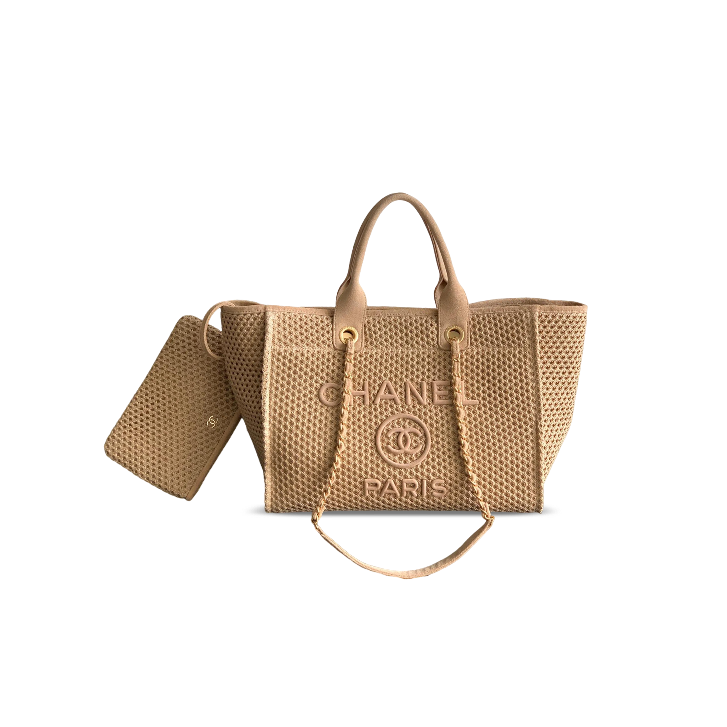 CHANEL 26C DEAUVILLE TOTE BAG (38*27*18cm)